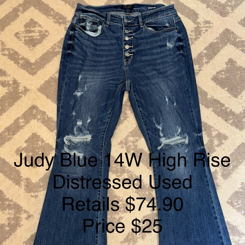 Judy Blue Distressed 14W